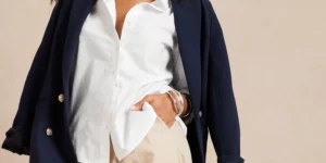 how to style a white collared shirt