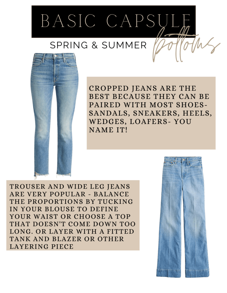 Jeans for summer capsule 