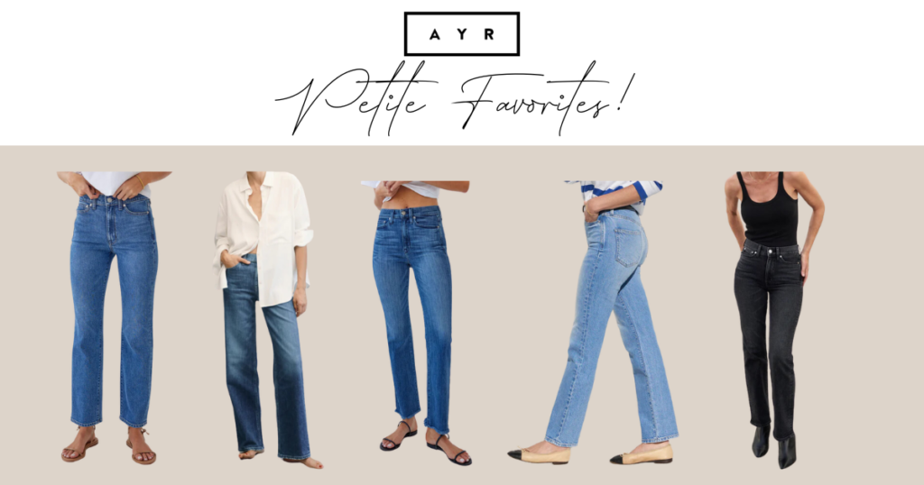 AYR jeans in various styles for petites