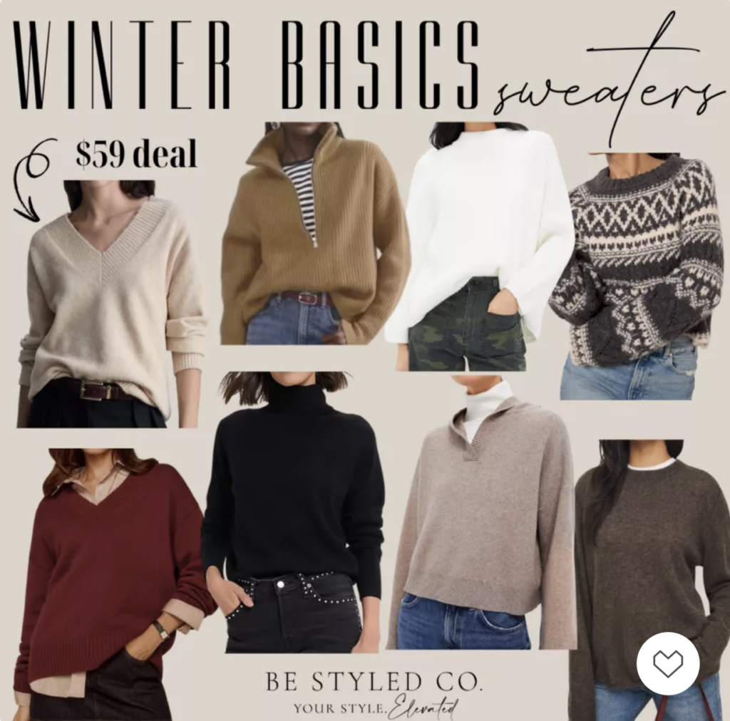cozy and stylish sweater options for women